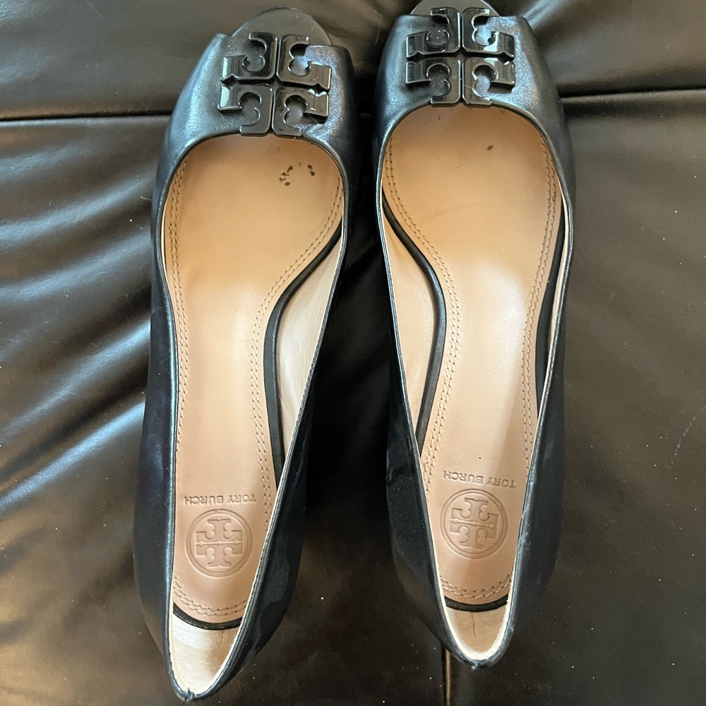 Tory Burch Black Leather Women's Shoes